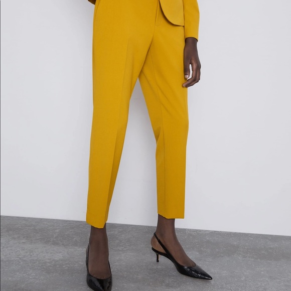 Zara Pants - Zara Ankle Pants - Yellow